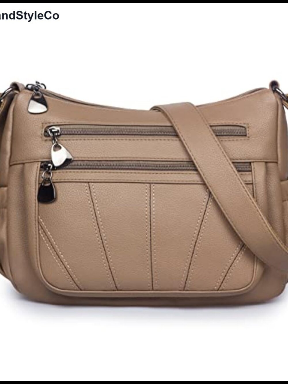 Soft PU Leather Crossbody Purse Medium Roomy Satchel Shoulder Bag Top Handle